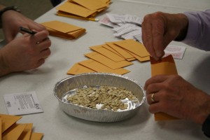 The library is approaching 10,000 packets of seeds. Photo courtesy of the High Plains Seed Library.