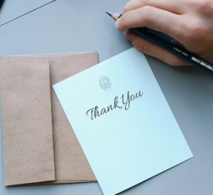 Thank you card